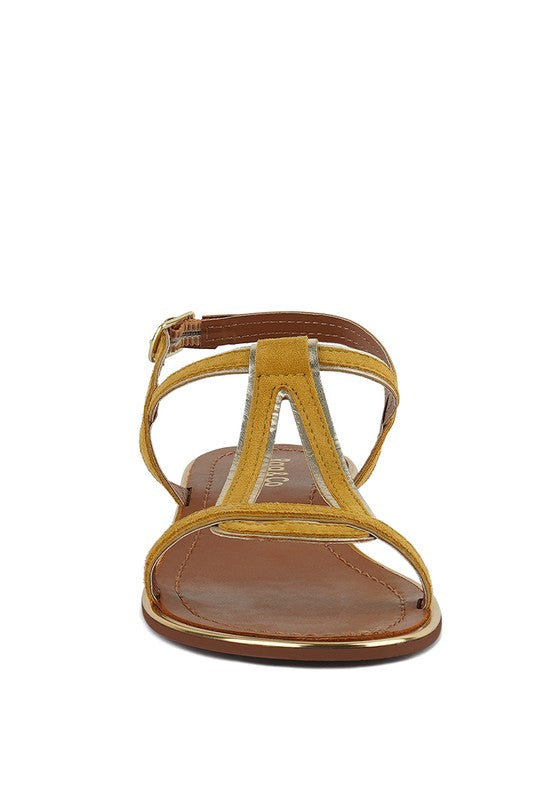 FEODORA FLAT SLIP ON SANDALS