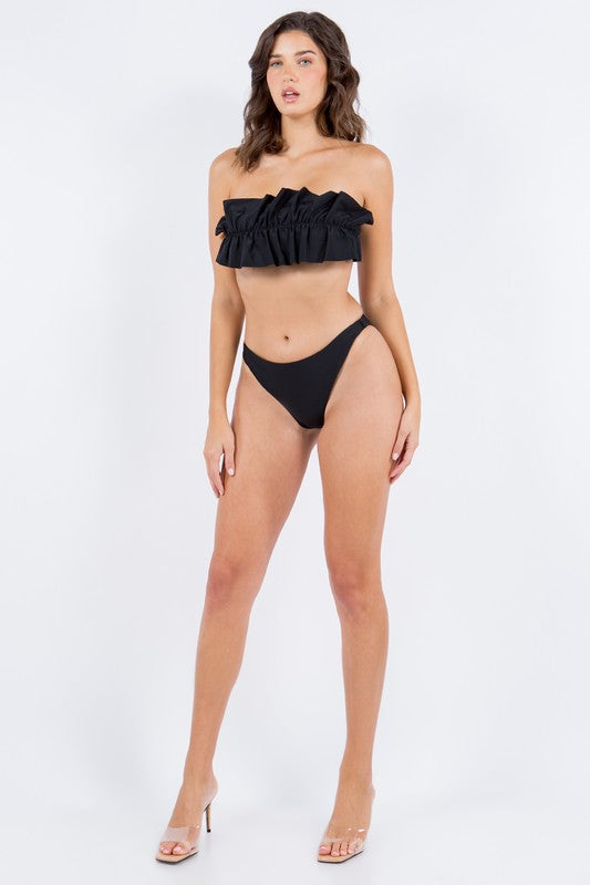 RUFFLE TUBE BIKINI