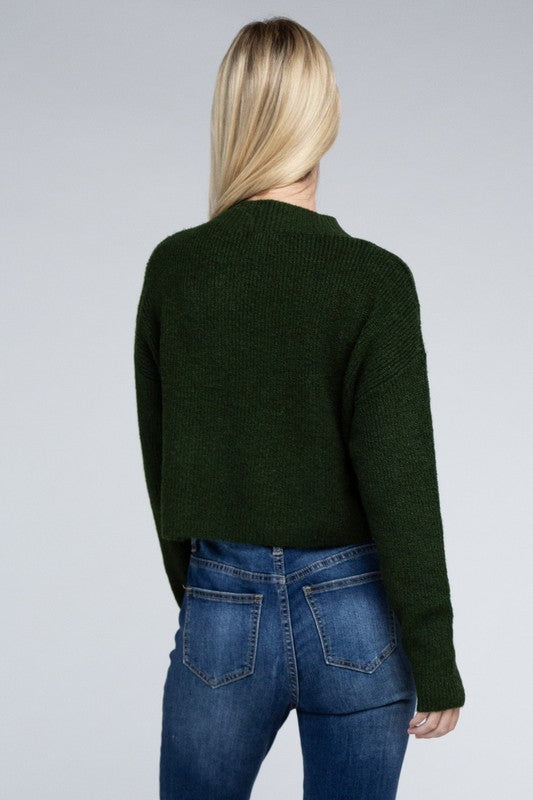 MOCK NECK PULLOVER