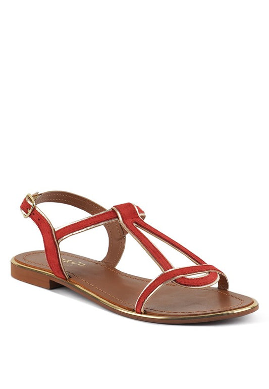 FEODORA FLAT SLIP ON SANDALS