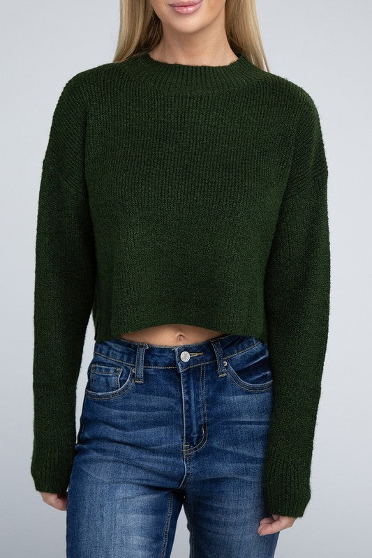 MOCK NECK PULLOVER