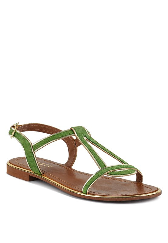 FEODORA FLAT SLIP ON SANDALS