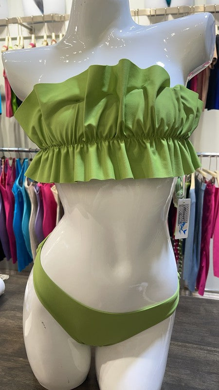 RUFFLE TUBE BIKINI