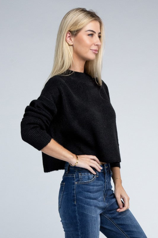 MOCK NECK PULLOVER