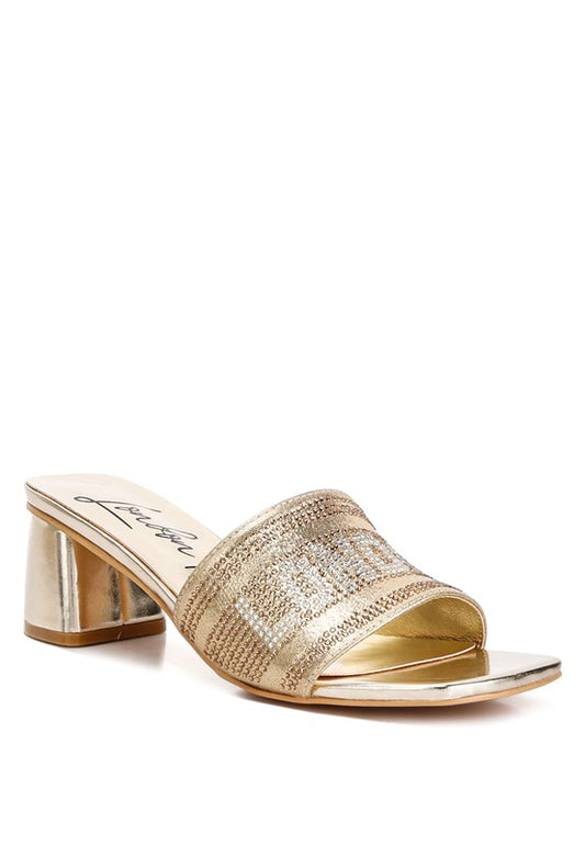 STARKS DIAMANTE EMBELLISHED LONDON SANDALS