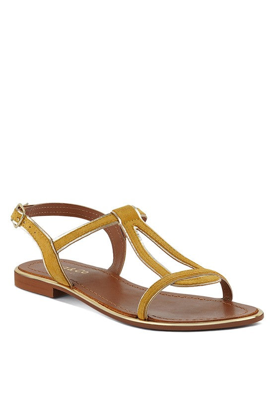 FEODORA FLAT SLIP ON SANDALS