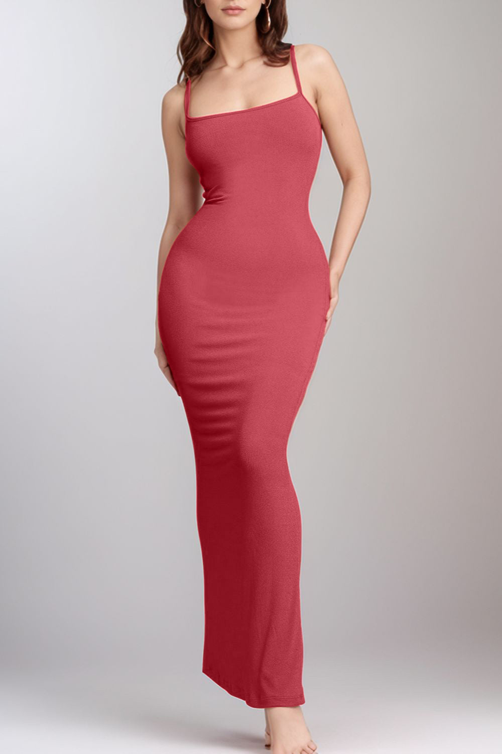 BASIC BAE BUILT-IN SHAPE WEAR SLEEVELESS MAXI DRESS