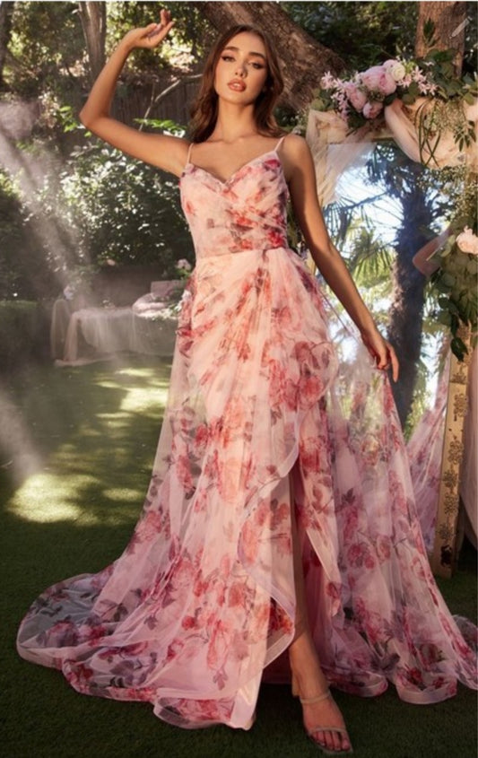 FLORAL PRINTED GOWN