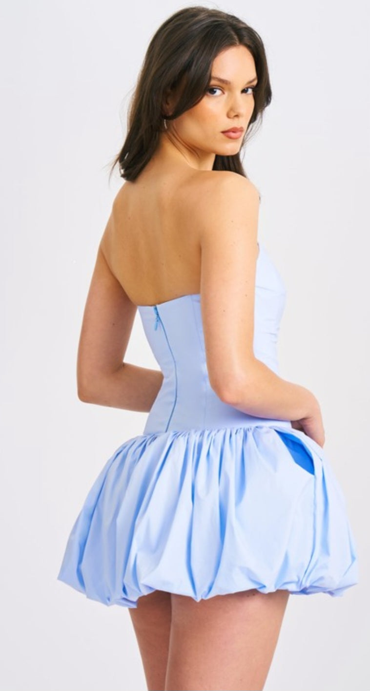 MISS CIRCLE OLETTA CORSET BUBBLE MINI DRESS