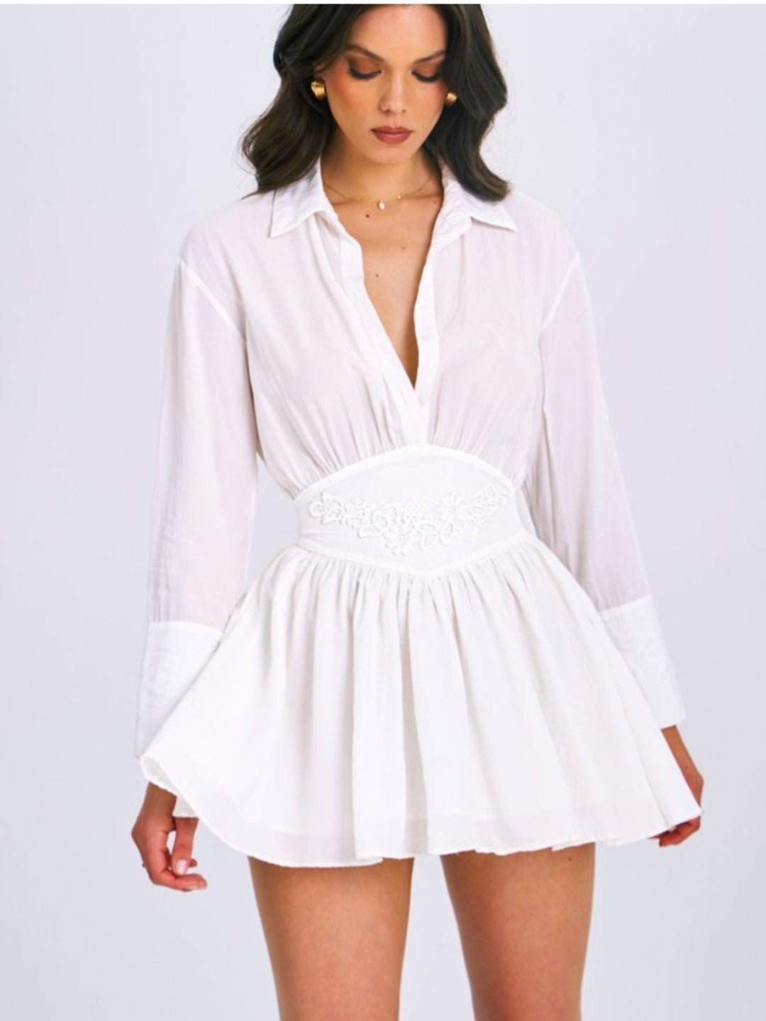 MISS CIRCLE JAMILA MINI SHIRT DRESS