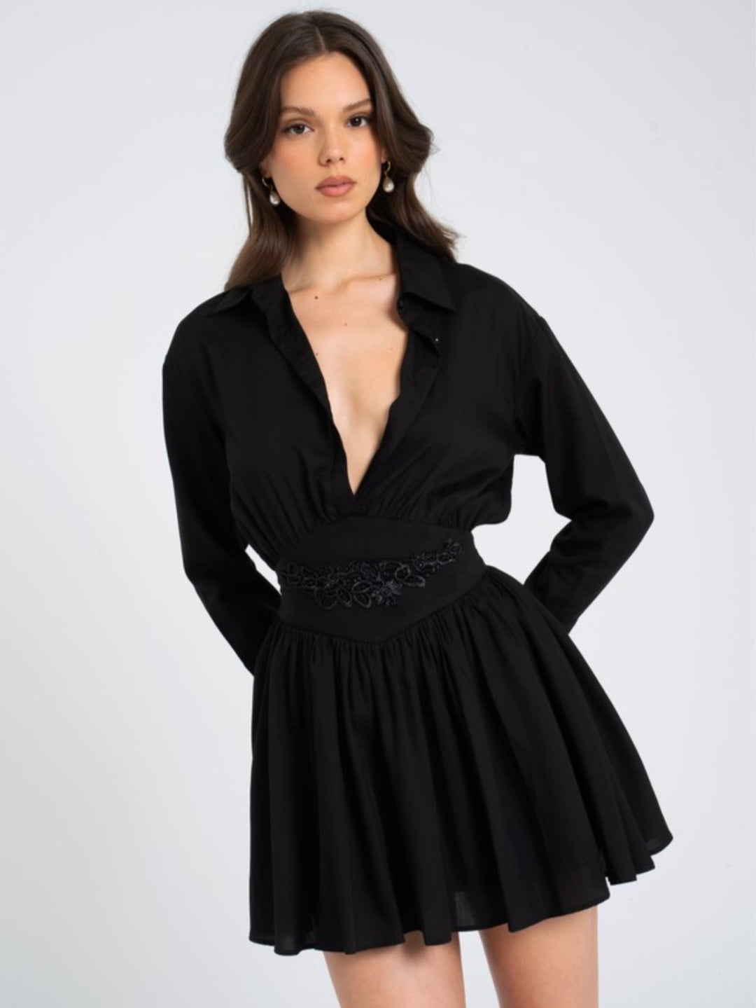 MISS CIRCLE JAMILA MINI SHIRT DRESS