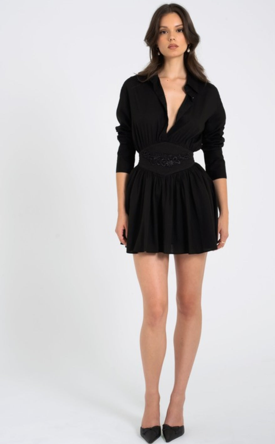 MISS CIRCLE JAMILA MINI SHIRT DRESS