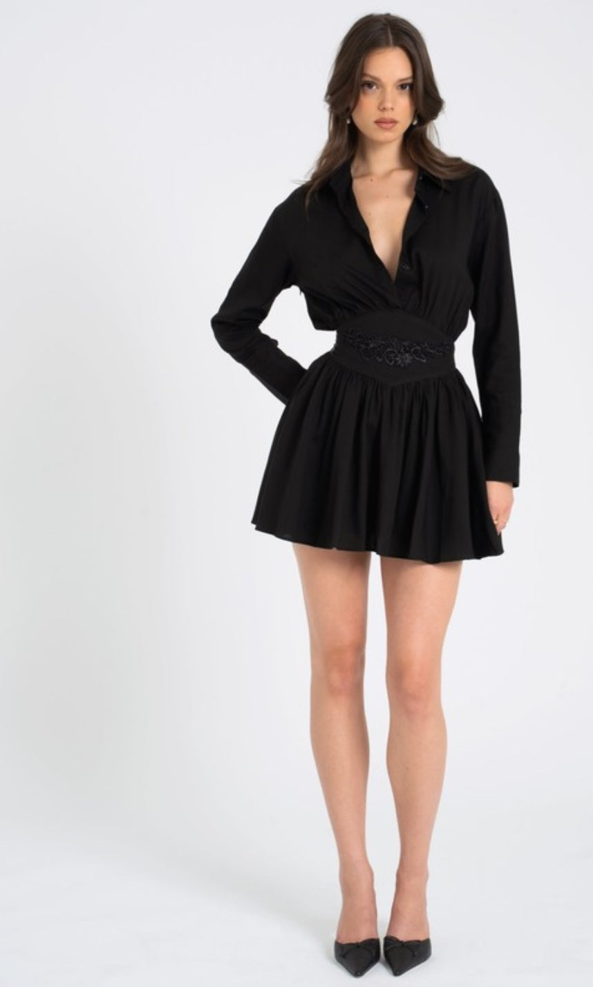 MISS CIRCLE JAMILA MINI SHIRT DRESS