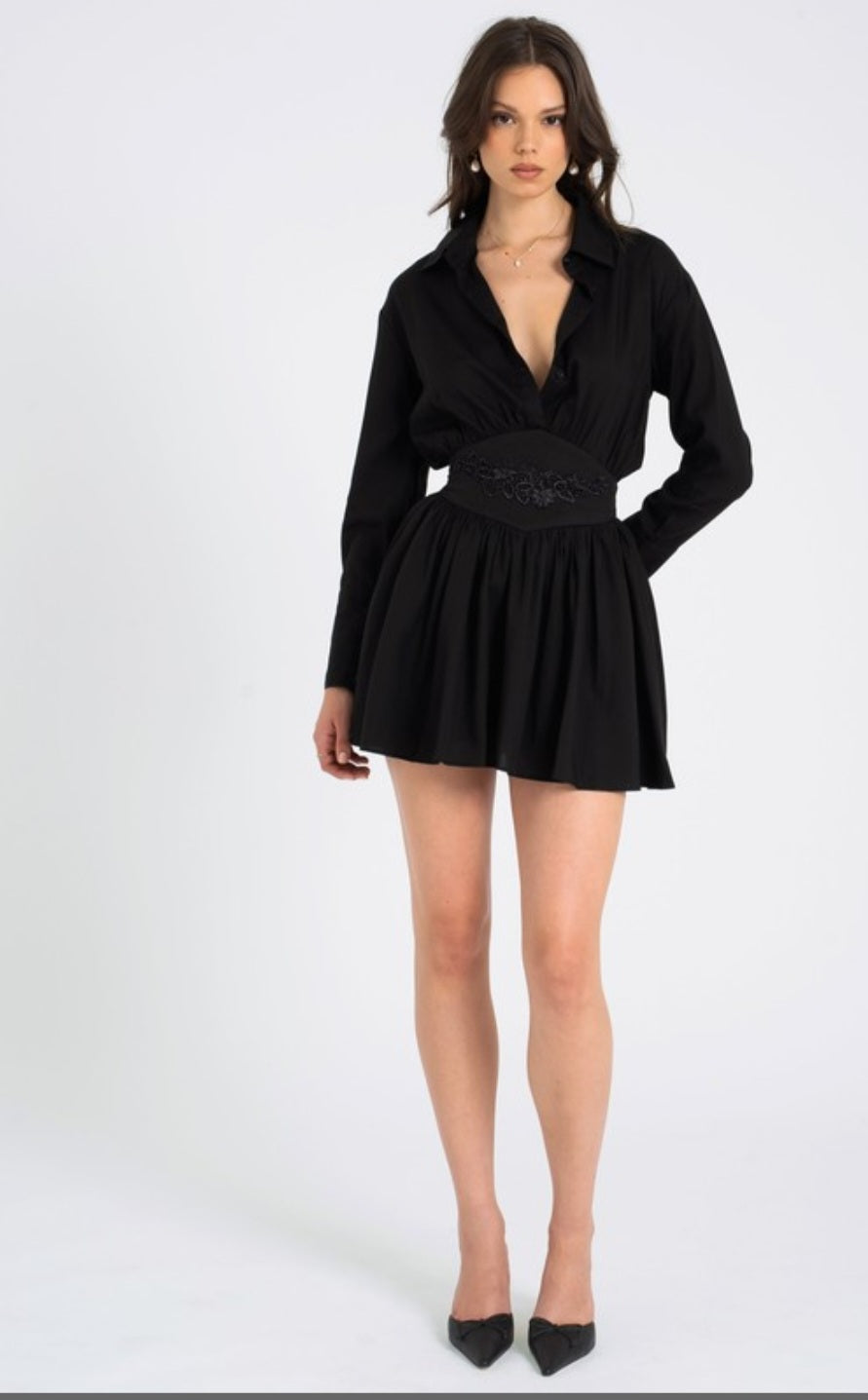 MISS CIRCLE JAMILA MINI SHIRT DRESS