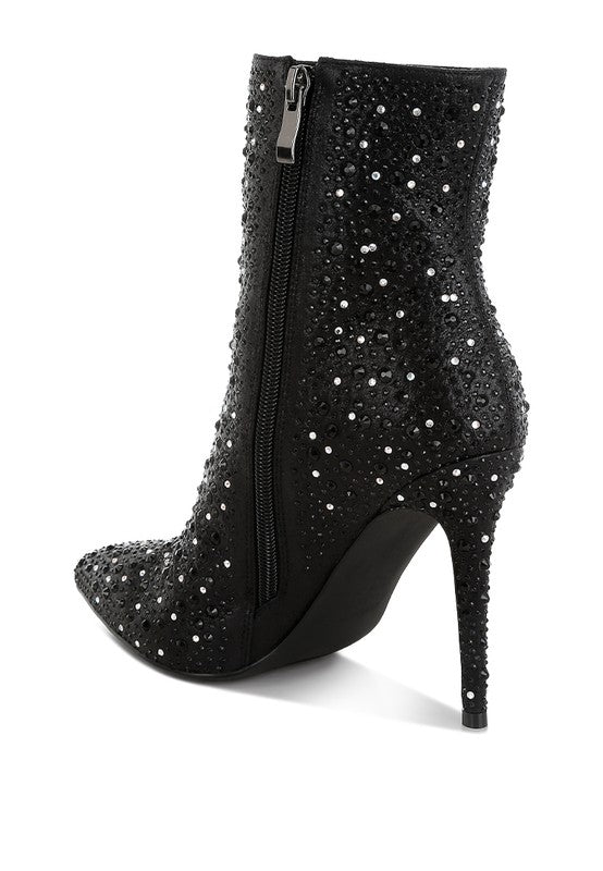 LOBELIA RHINESTONES EMBELLISHED STILETTO BOOTS