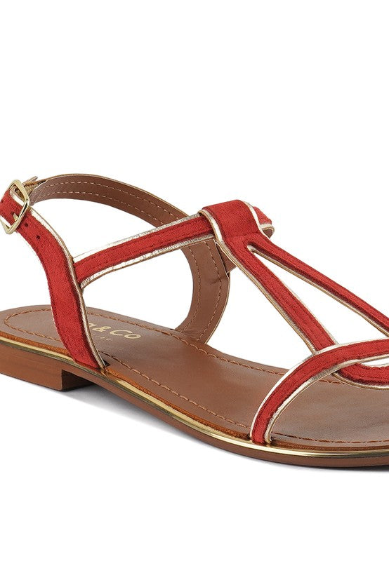 FEODORA FLAT SLIP ON SANDALS