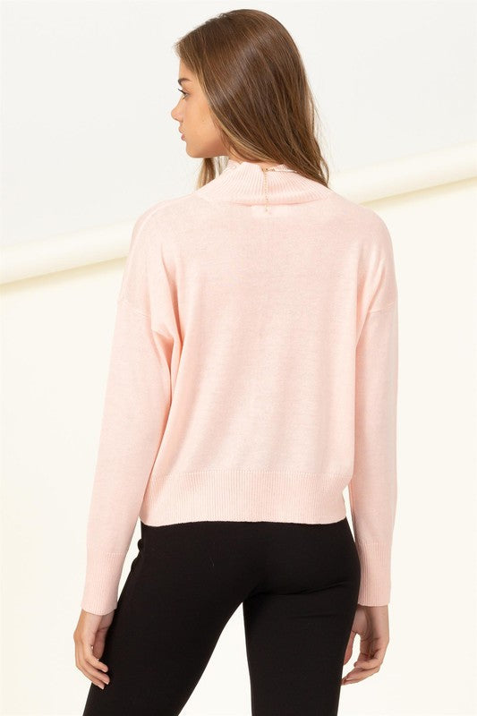 WARM PERSONALITY HIGH NECKLINE SWEATER