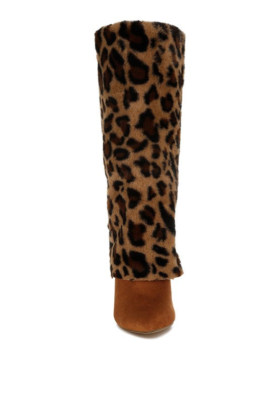 EVERGLADE FOLD-OVER CALF HIGH BOOTS