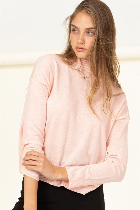 WARM PERSONALITY HIGH NECKLINE SWEATER