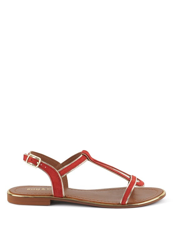 FEODORA FLAT SLIP ON SANDALS