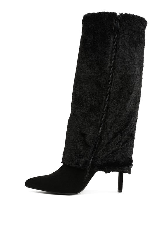 EVERGLADE FOLD-OVER CALF HIGH BOOTS