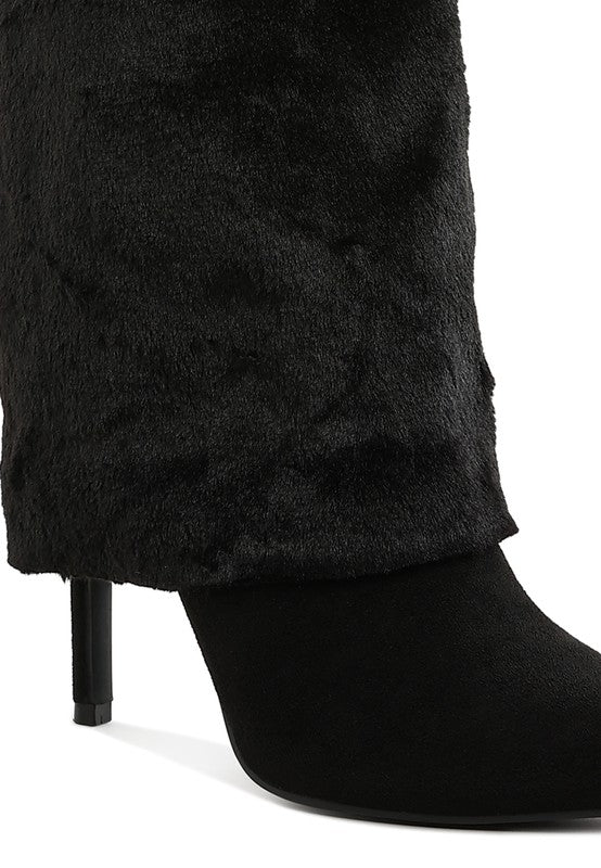 EVERGLADE FOLD-OVER CALF HIGH BOOTS