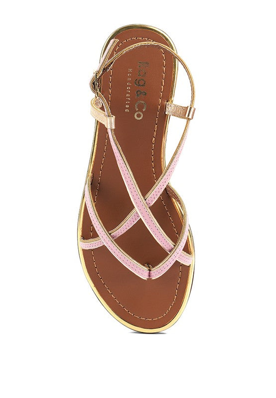 PHOEBE STRAPPY FLAT SANDALS