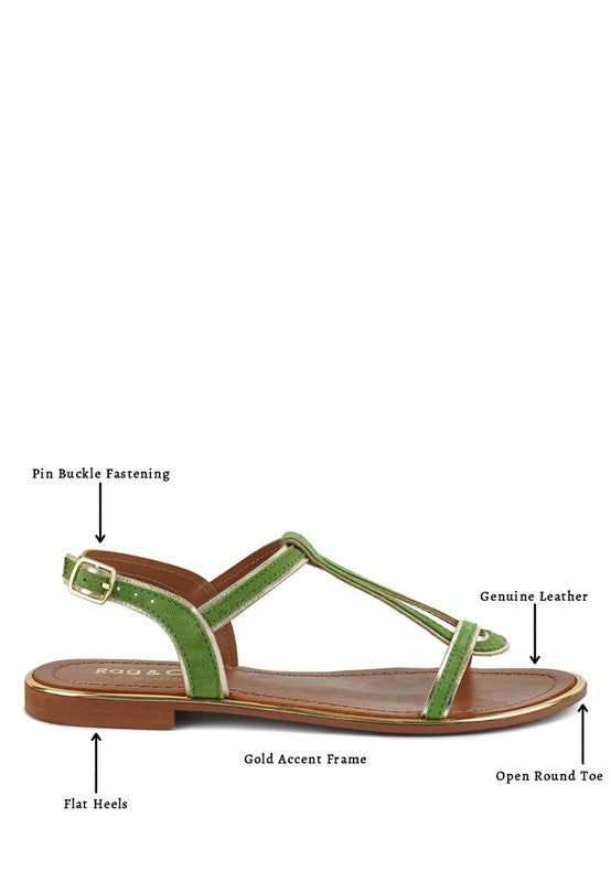 FEODORA FLAT SLIP ON SANDALS