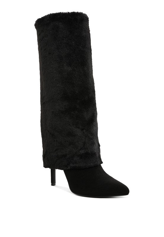 EVERGLADE FOLD-OVER CALF HIGH BOOTS