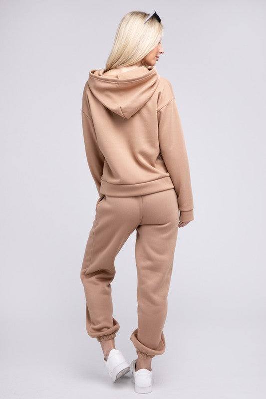 DROP SHOULDER HOODIE & PANTS SET