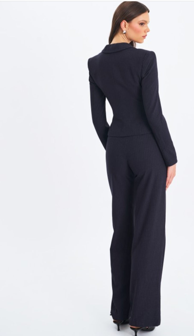 MISS CIRCLE QUINNIE SINGLE BREASTED PEPLUM BLAZER