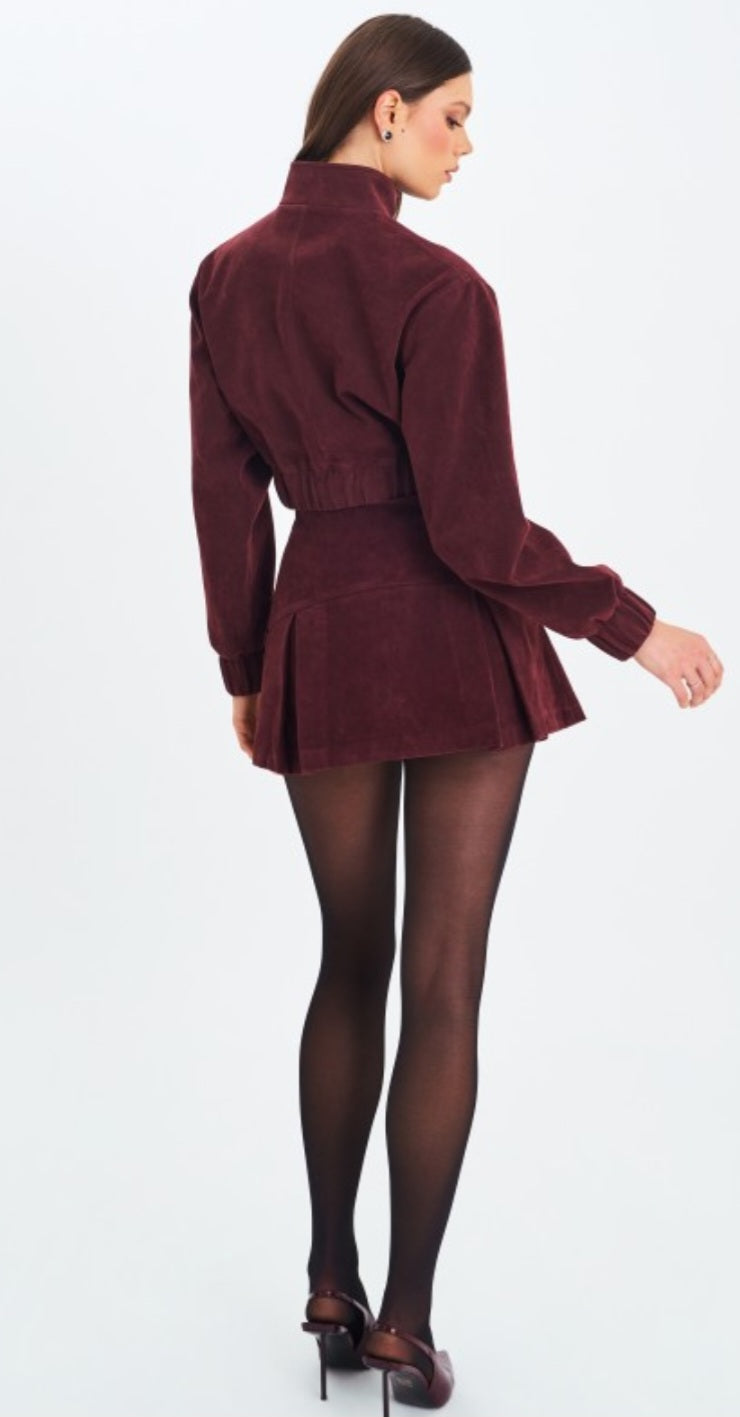 MISS CIRCLE FARRYN VEGAN SUEDE MINI SKIRT