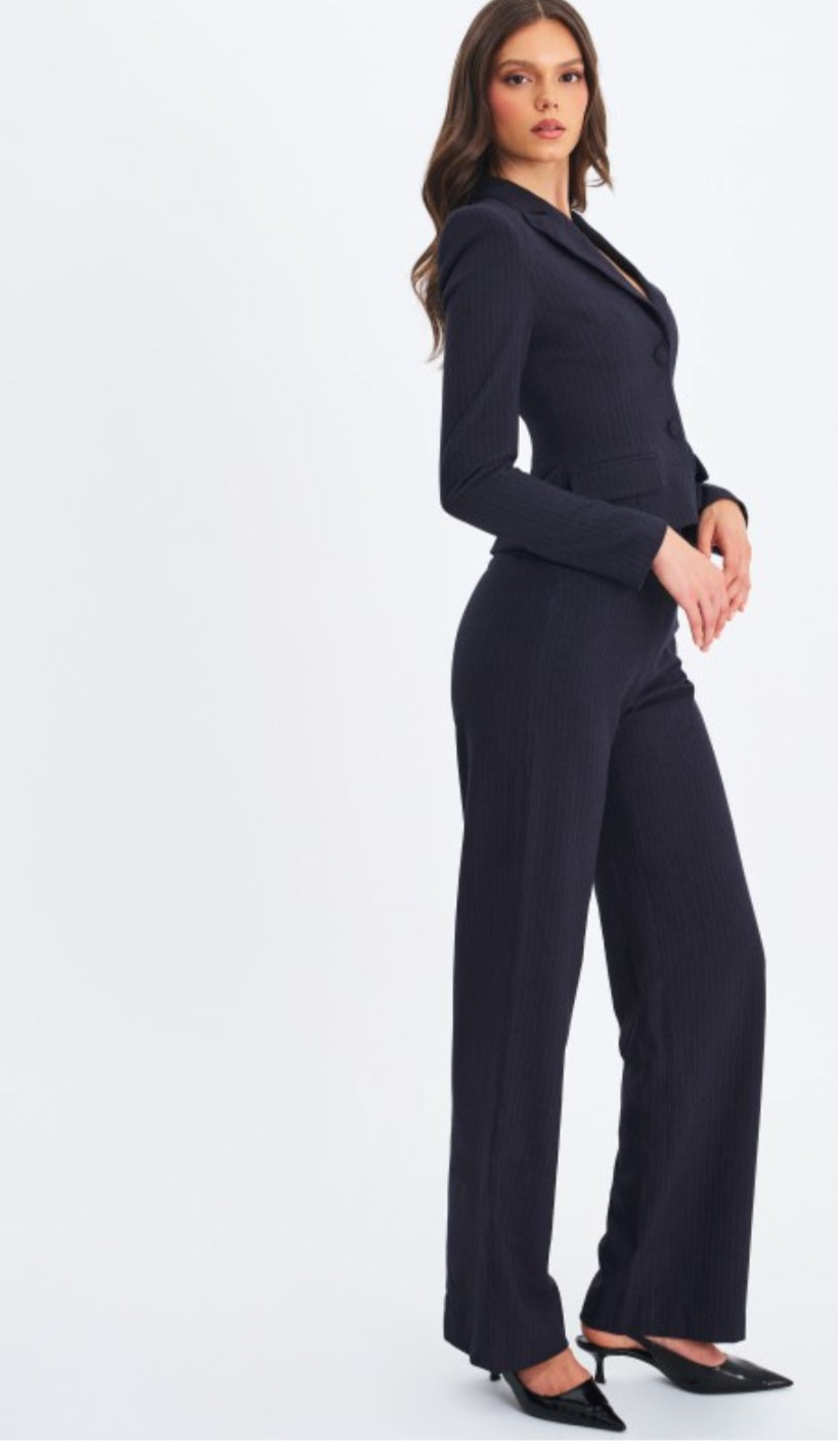 MISS CIRCLE QUINNIE SINGLE BREASTED PEPLUM BLAZER