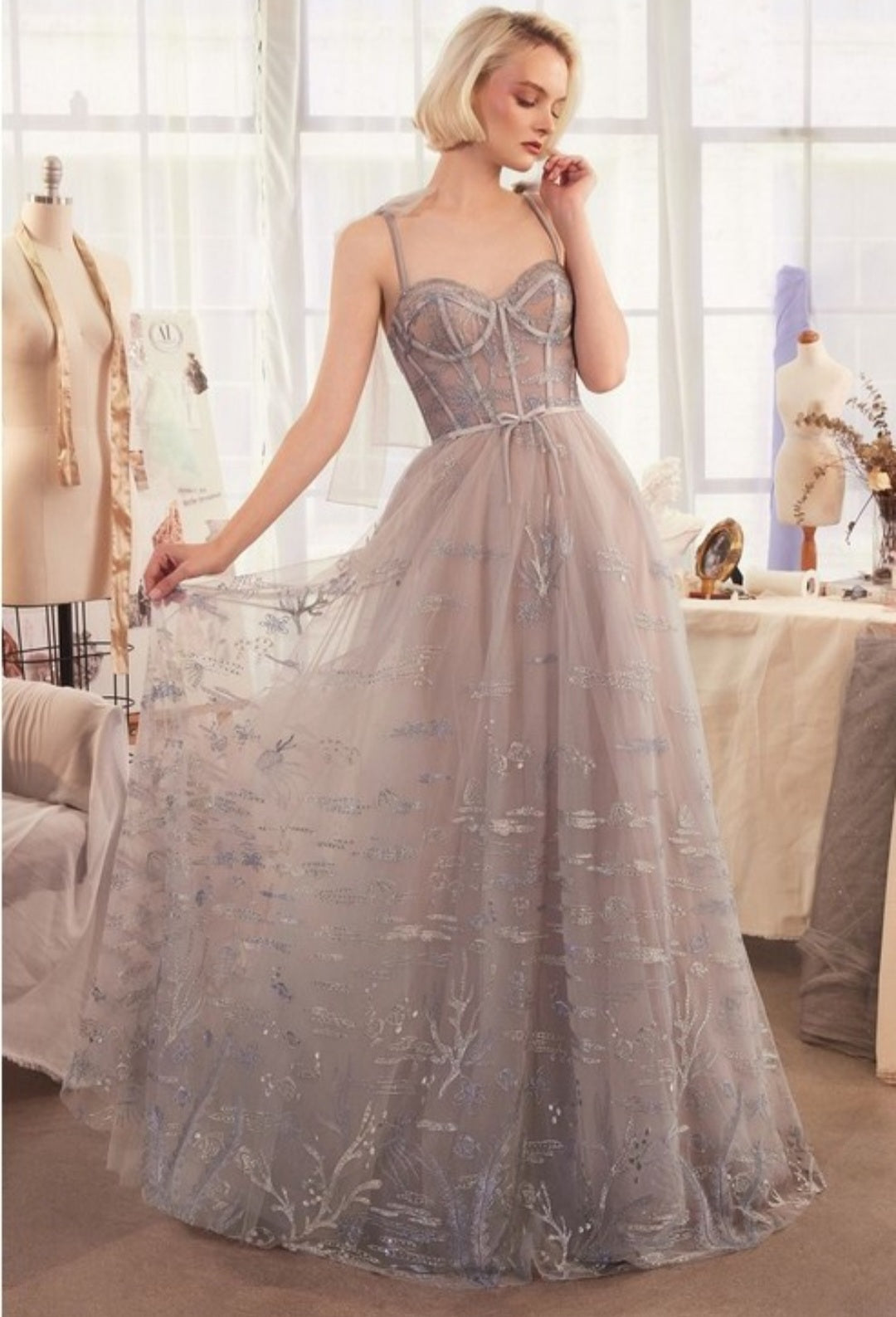 UNDER THE SEA EMBROIDERY GOWN