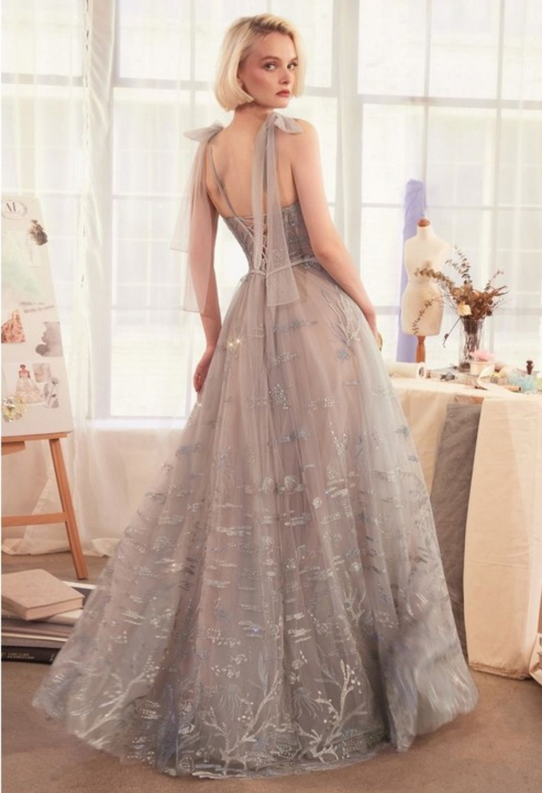 UNDER THE SEA EMBROIDERY GOWN
