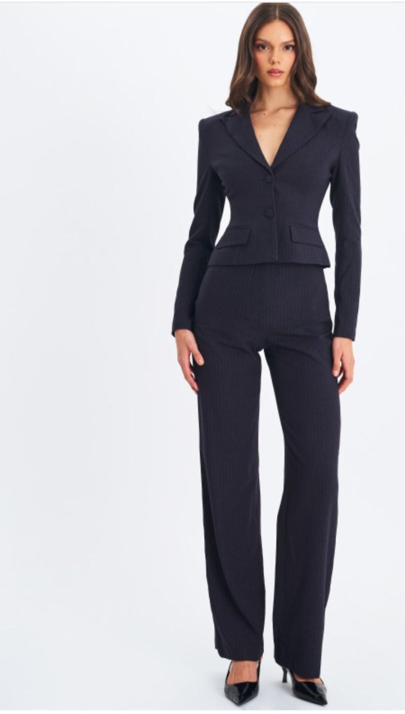 MISS CIRCLE QUINNIE SINGLE BREASTED PEPLUM BLAZER