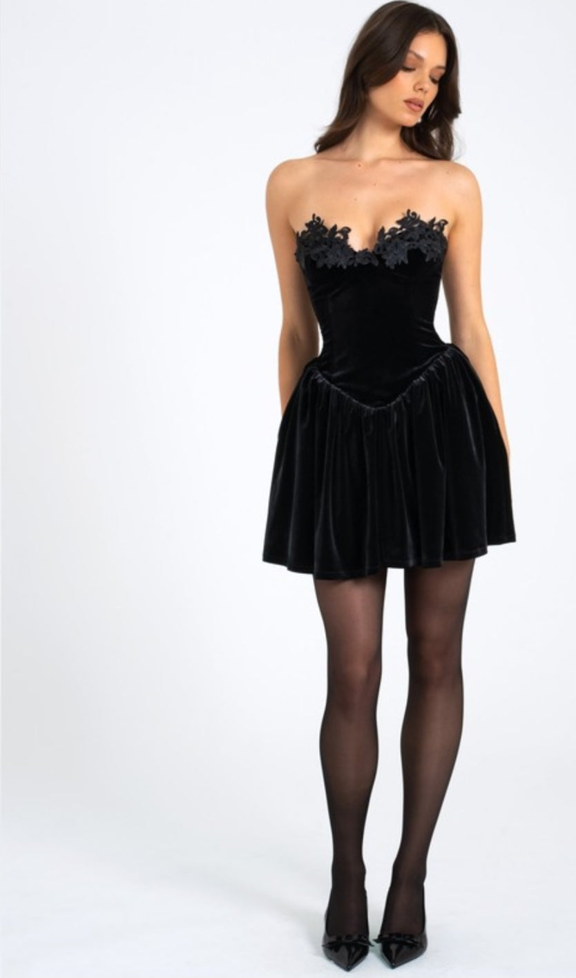 MISS CIRCLE SACHA BUSTIER MINI DRESS